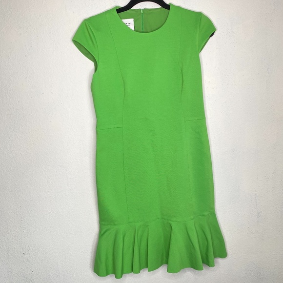 AKRIS PUNTO BERGDORF GOODMAN FLOUNCE HEM DRESS 8 - Picture 2 of 11